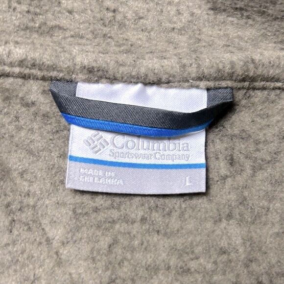 Columbia Sweater Weather Fleece Jacket‎ Womens Sz L Tan Brown Heather Full Zip - Picture 6 of 9